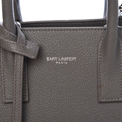 Saint Laurent Grained Calfskin Nano Sac De Jour Fog 15 of 16