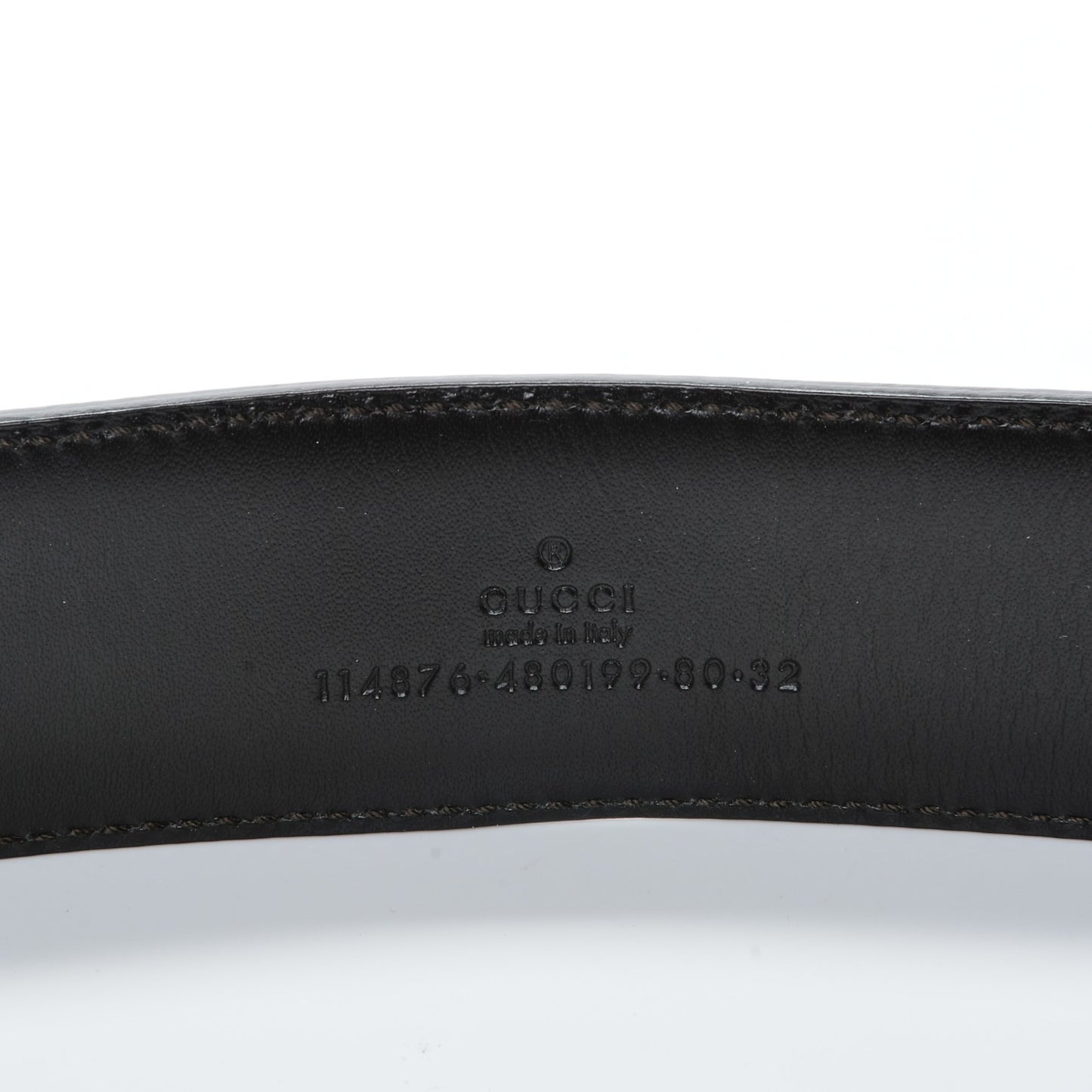 Monogram Interlocking G Belt 80 32 Dark Brown