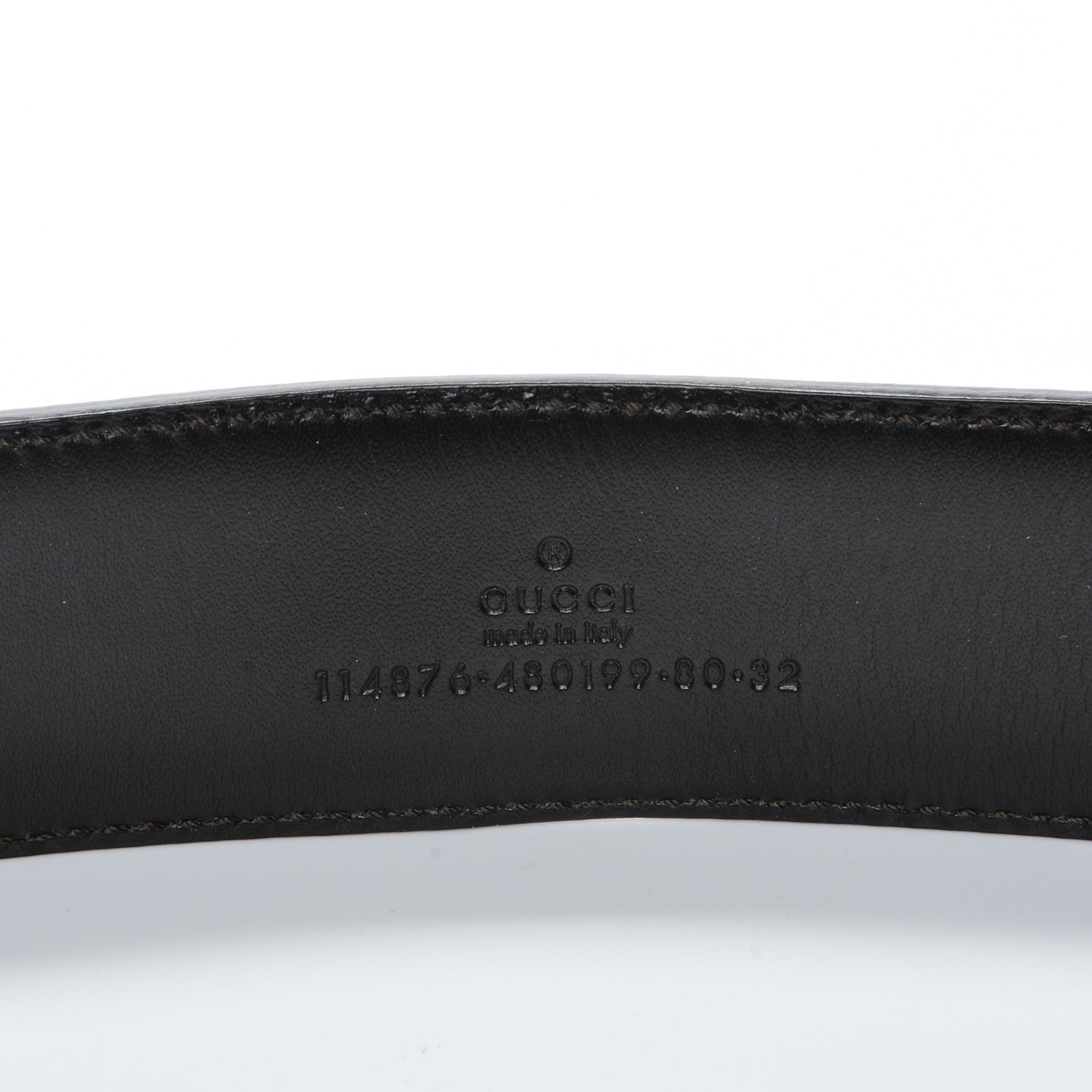 Gucci Monogram Interlocking G Belt 80 32 Dark Brown 4 of 6