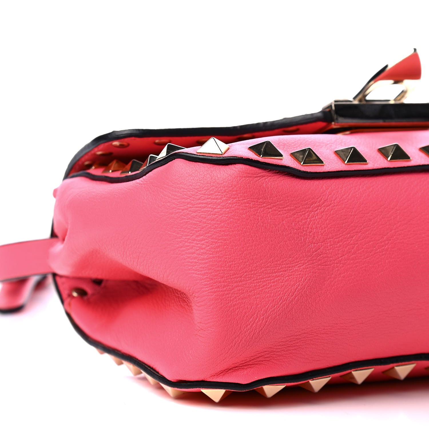 Valentino Garavani Vitello Mini Rockstud Crossbody Bag Pink 9 of 10