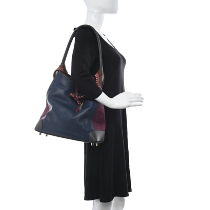 Christian Louboutin Empire Calf Suede Hobo Navy 2 of 11