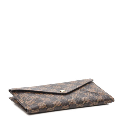 Louis Vuitton Damier Ebene Long Origami Wallet 3 of 5