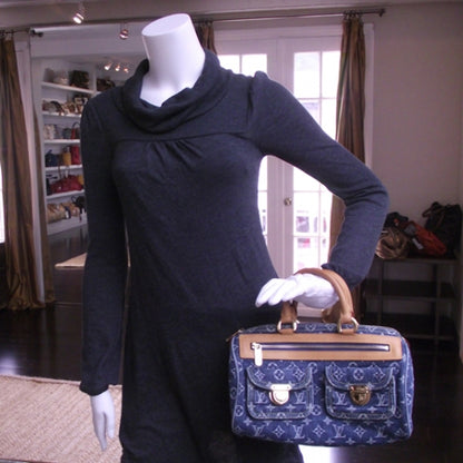 Louis Vuitton Monogram Denim Neo Speedy Blue 2 of 9