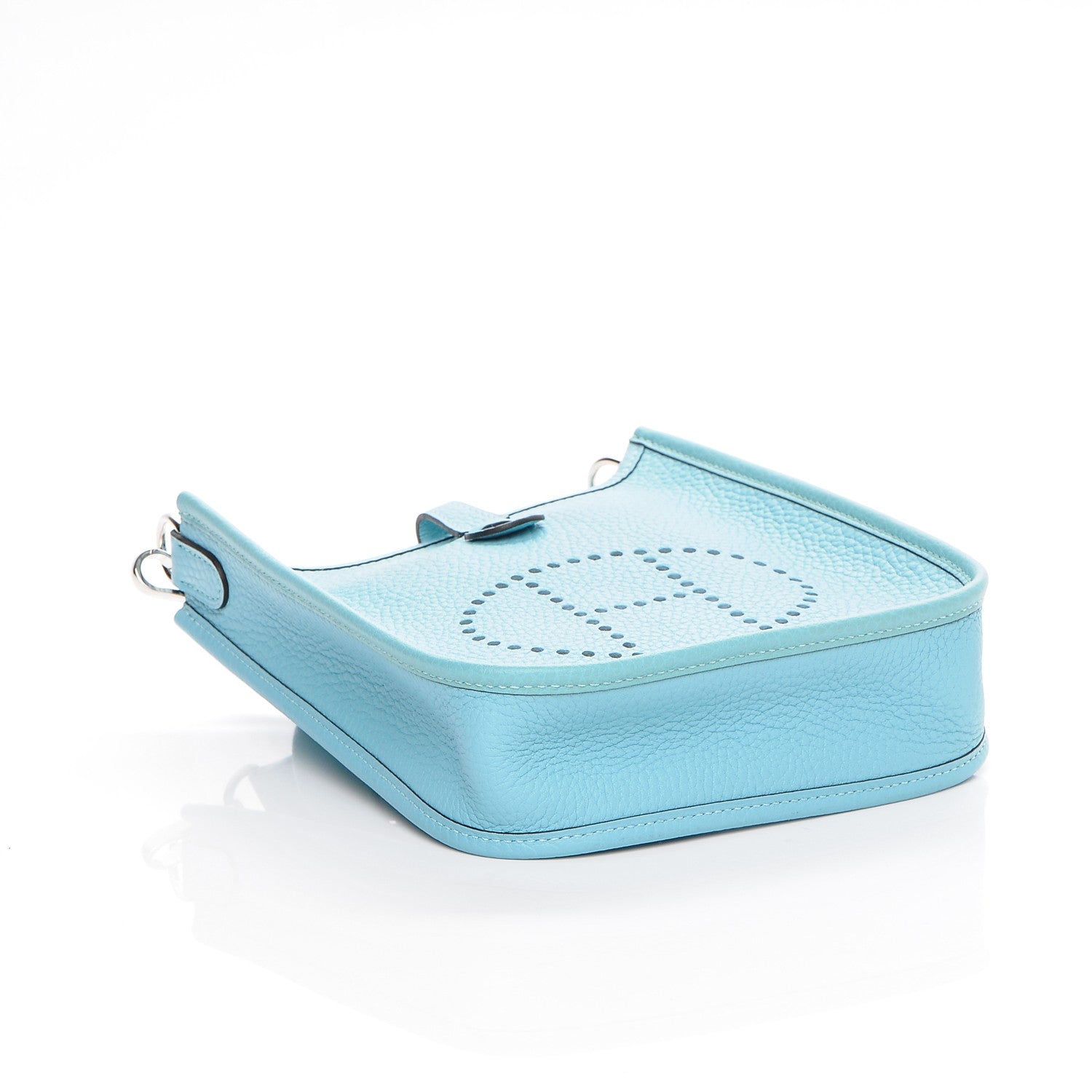 Hermes Taurillon Clemence Evelyne TPM Bleu Atoll 4 of 13