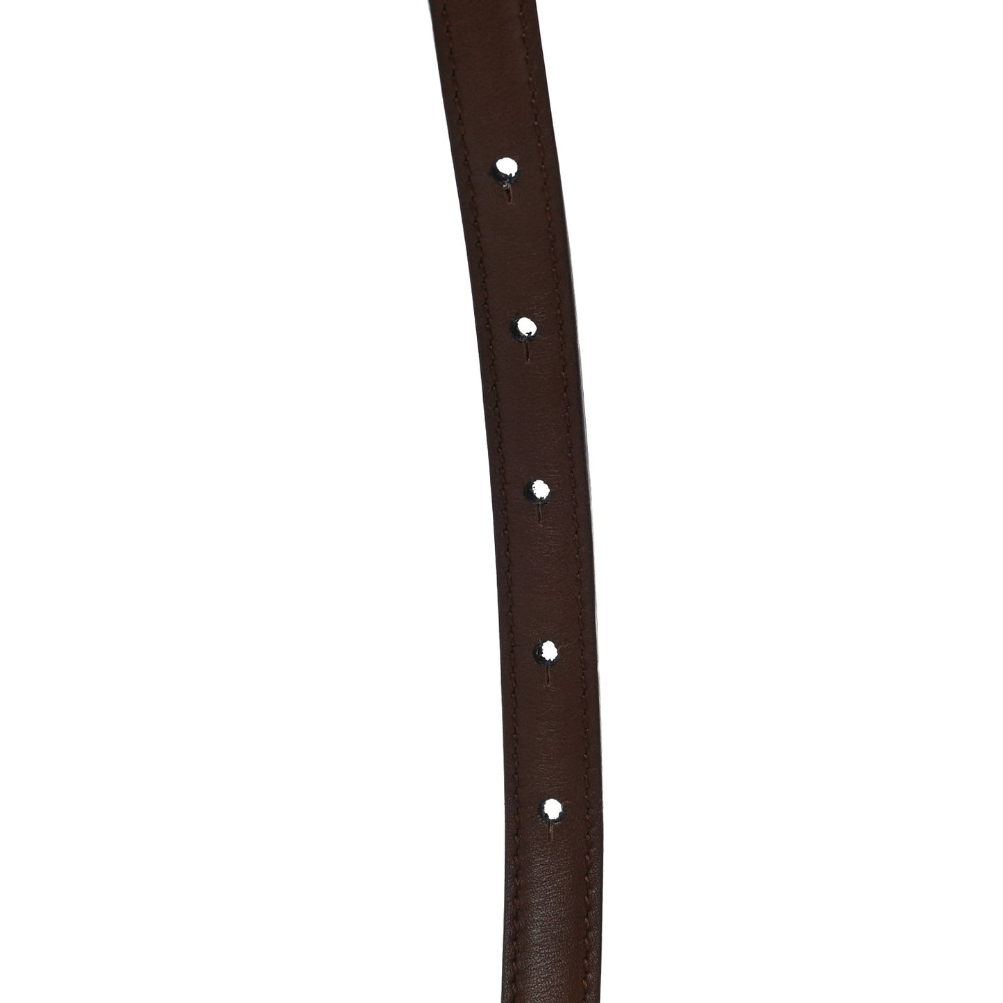 Moon Calfskin Nickel Interlocking G 20mm Belt 80 32 Brown