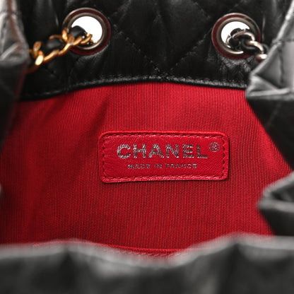Chanel Aged Calfskin Quilted Gabrielle Backpack Black 6 of 10