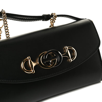 Gucci Smooth Calfskin Mini Zumi Shoulder Bag Black 12 of 13
