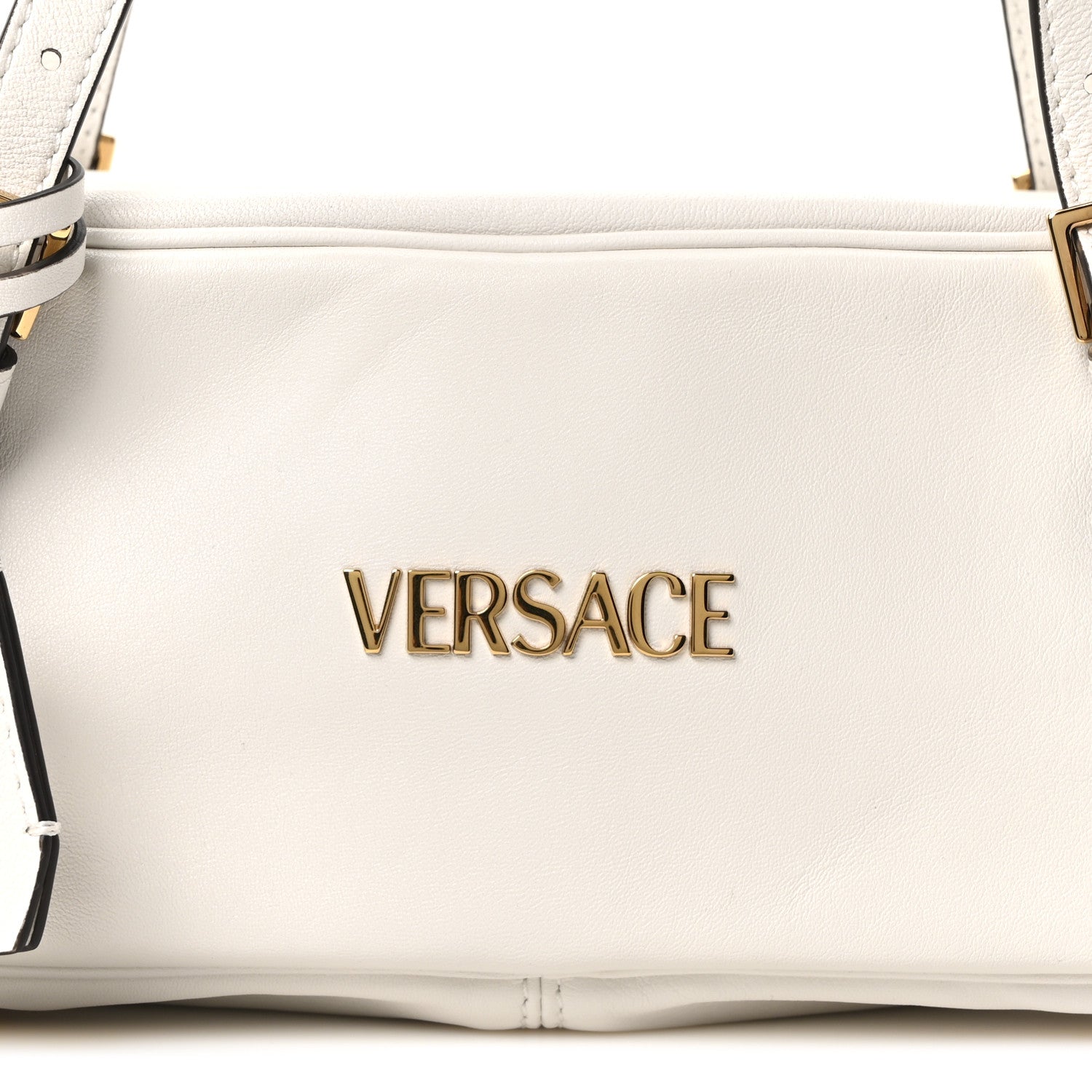 Versace Nappa Bowling Bag White 8 of 10