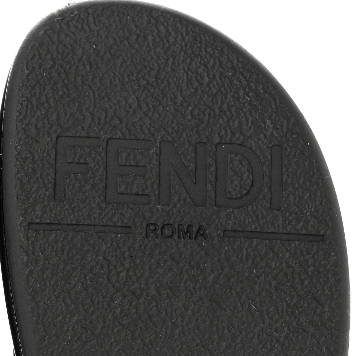 Fendi Vitello Womens Fendigraphy Slide Sandals 38.5 Black 7 of 9