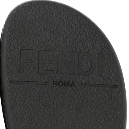 Fendi Vitello Womens Fendigraphy Slide Sandals 38.5 Black 7 of 9