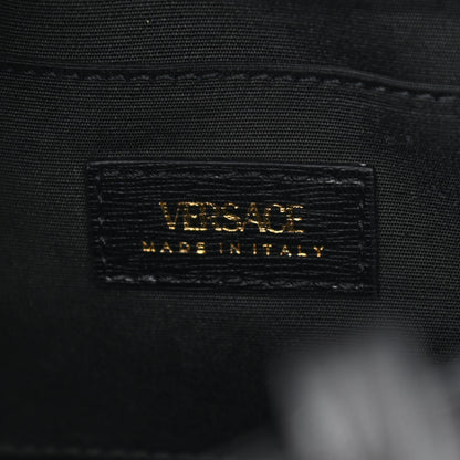 Versace Saffiano Virtus Top Handle Shoulder Bag Black 8 of 9