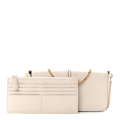 Fendi Vitello Grace Matte Fendigraphy Wallet on Chain Latte 3 of 10