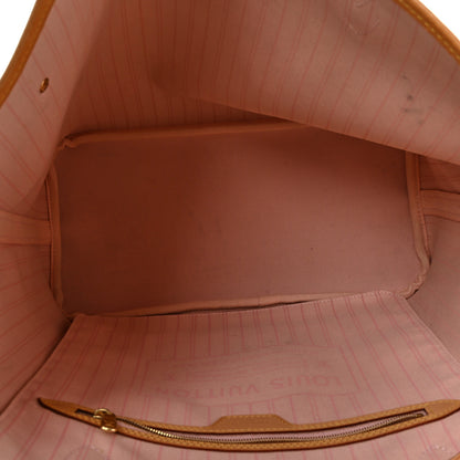 Louis Vuitton Damier Azur Neo Neverfull MM Rose Ballerine 6 of 11