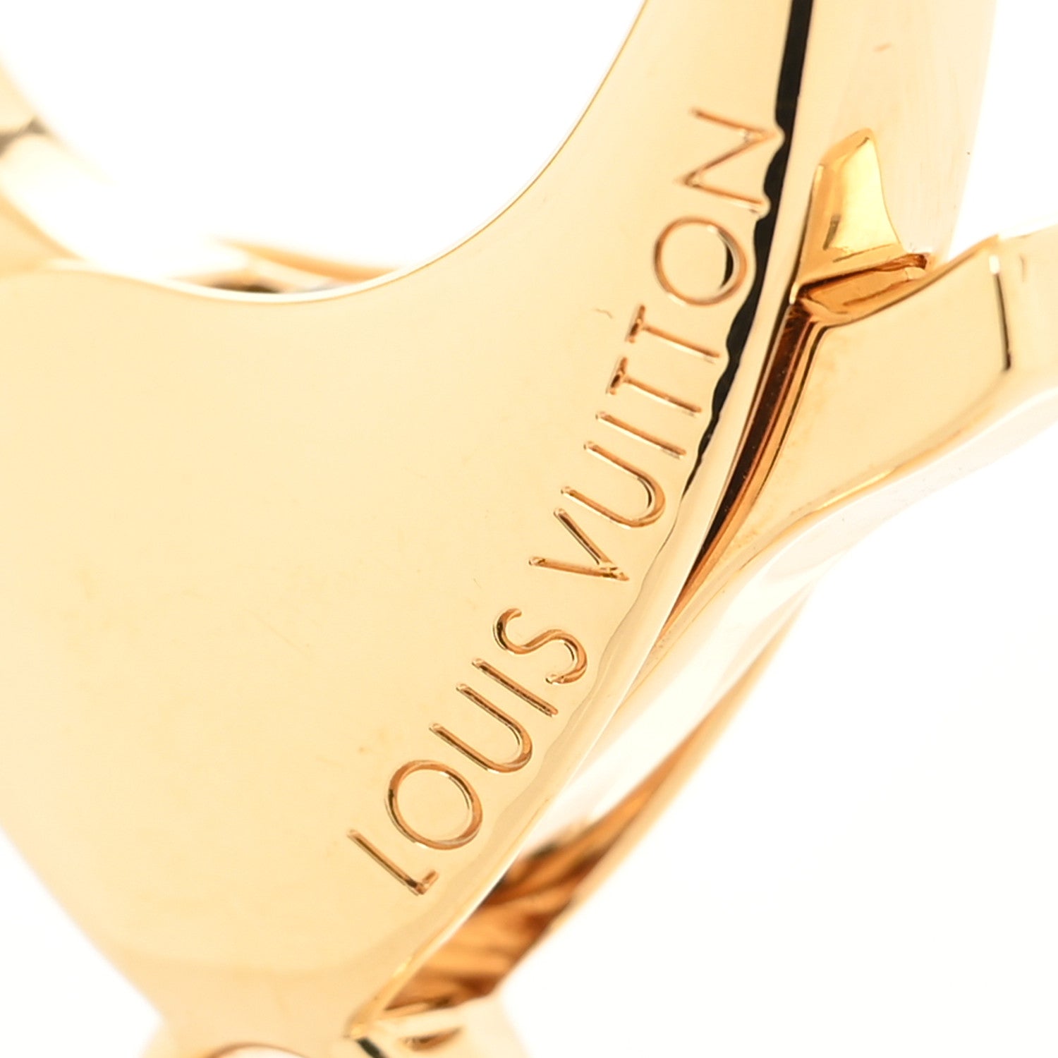 Louis Vuitton Metal Enamel Fleur De Monogram Bag Charm Dore 3 of 3
