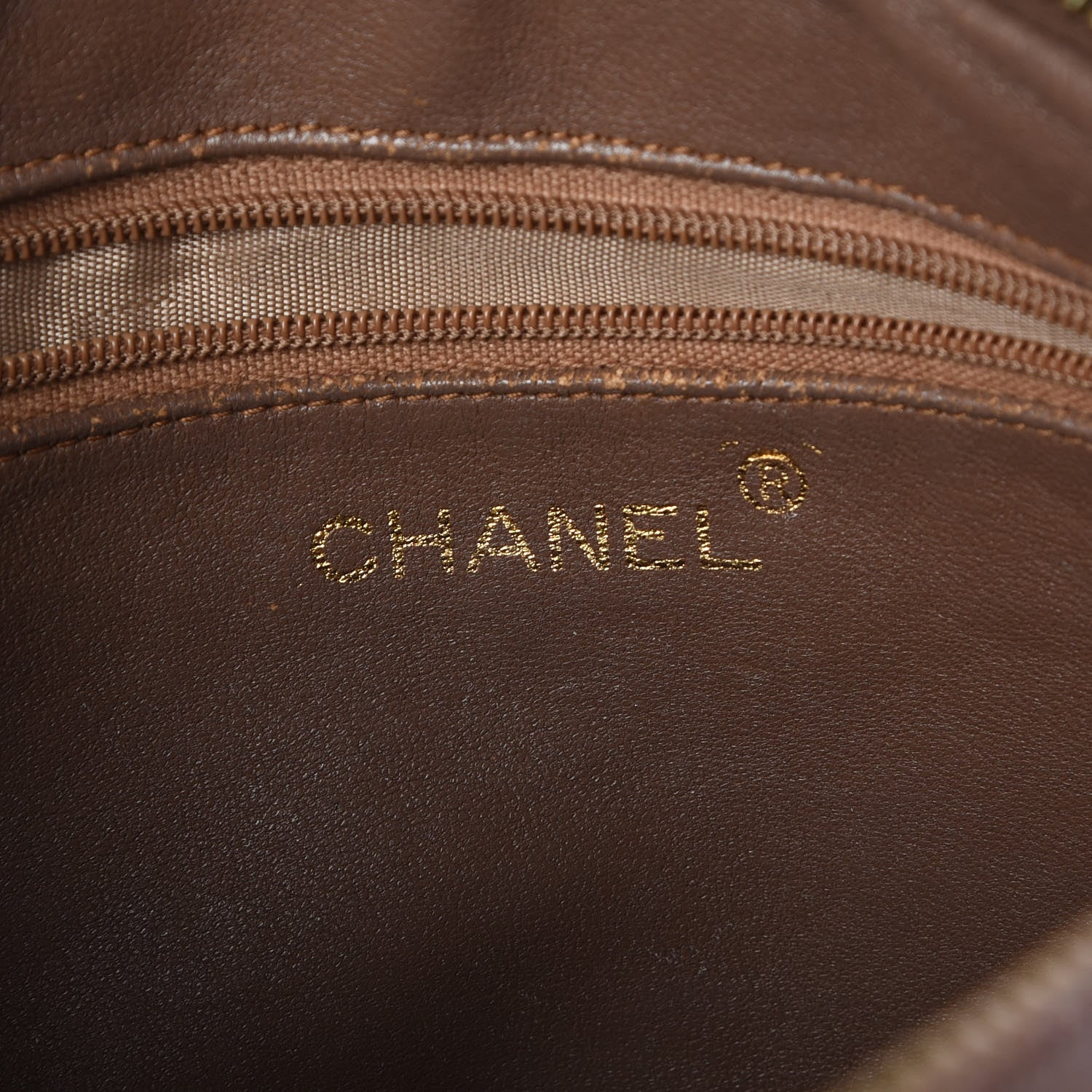 Chanel Ostrich Tassel Camera Case Brown 6 of 15