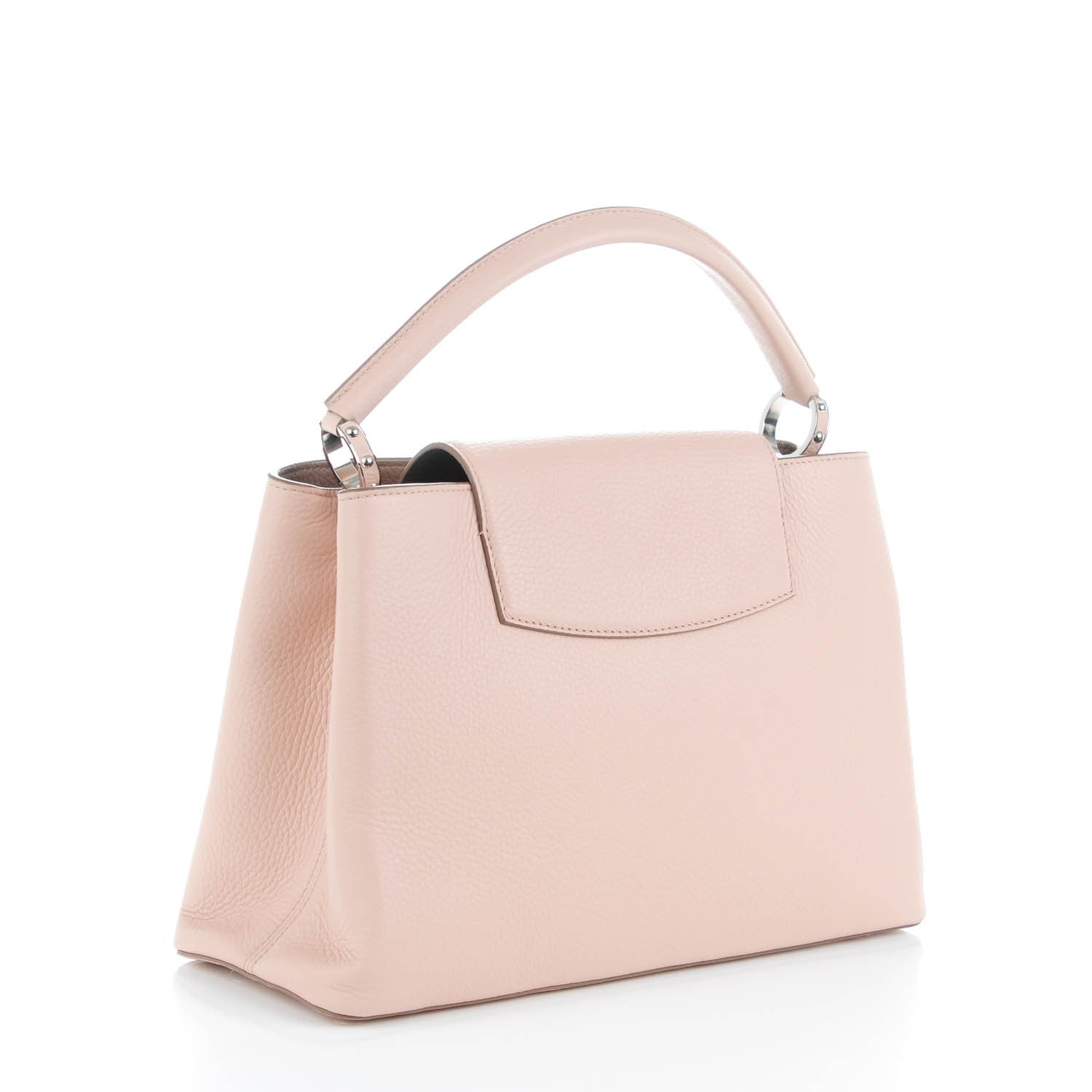 Louis Vuitton Taurillon Capucines MM Magnolia 3 of 7