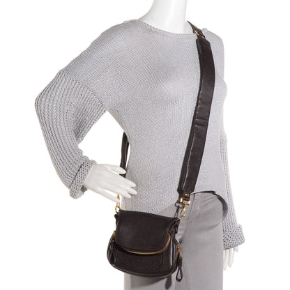 Tom Ford Calfskin Jennifer Mini Crossbody Bag Brown 2 of 8