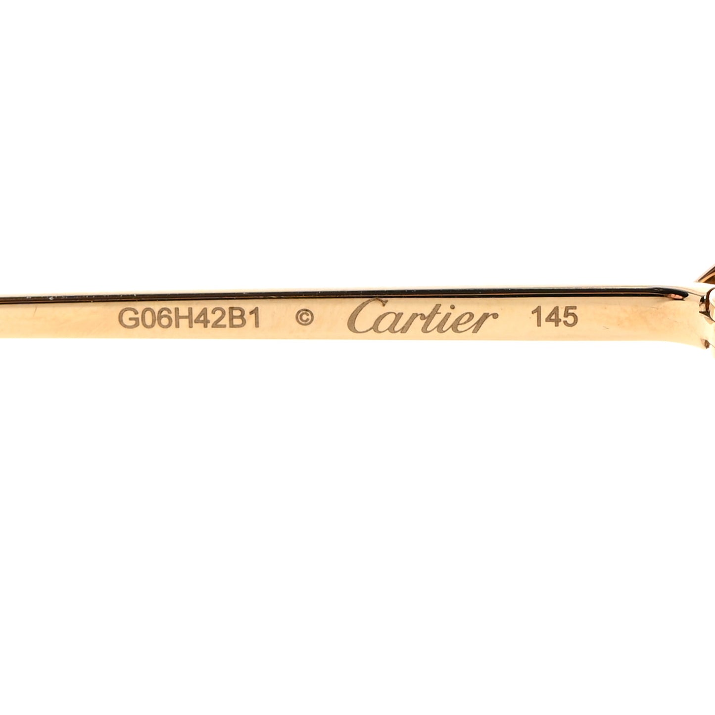 Signature C De Cartier Sunglasses Gold