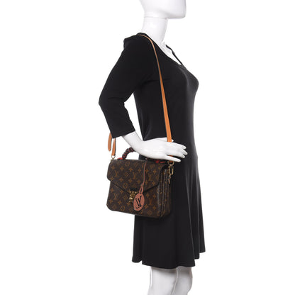Louis Vuitton Monogram Braided Pochette Metis Coquelicot 2 of 9