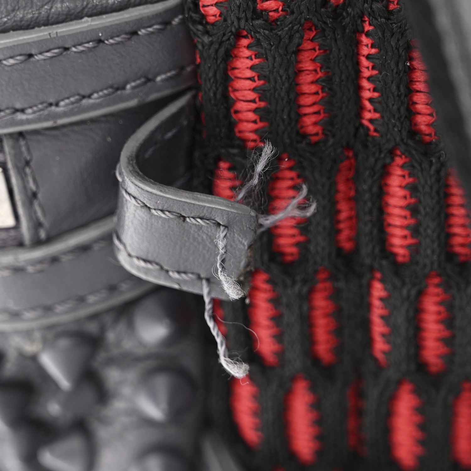Christian Louboutin Calfskin Spiked Small Explorafunk Backpack Charbon 13 of 15