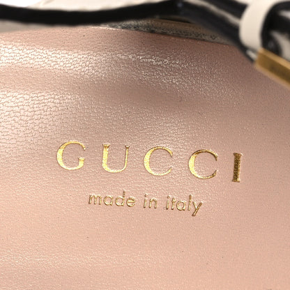 Gucci Cosmos Softy Calfskin Wooden Interlocking G Cut-Out 30/120mm Platform Sandals 37 Mystic White 9 of 16