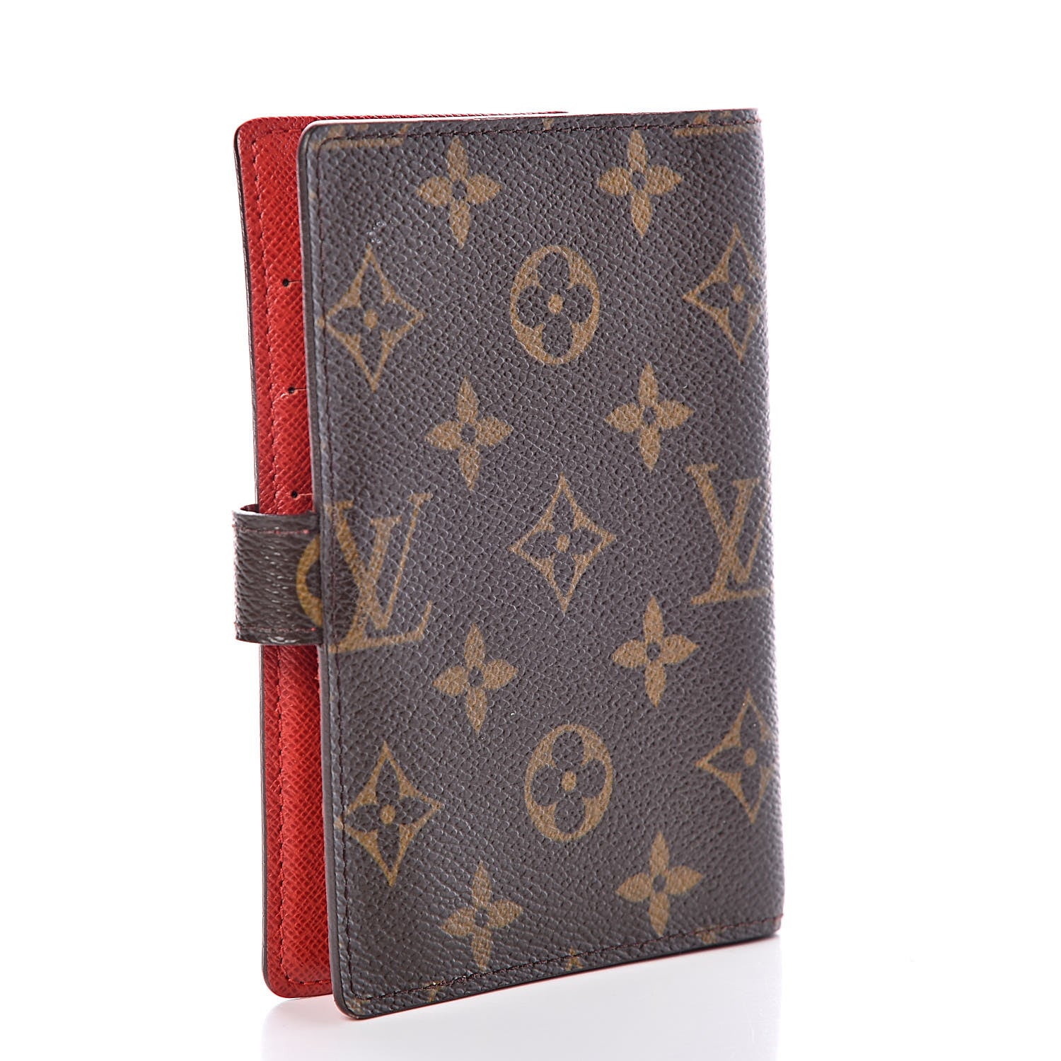 Louis Vuitton Monogram Groom Small Ring Agenda Cover Red 3 of 6
