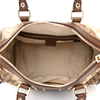 Gucci Monogram Web Medium Boston Dark Brown 5 of 19
