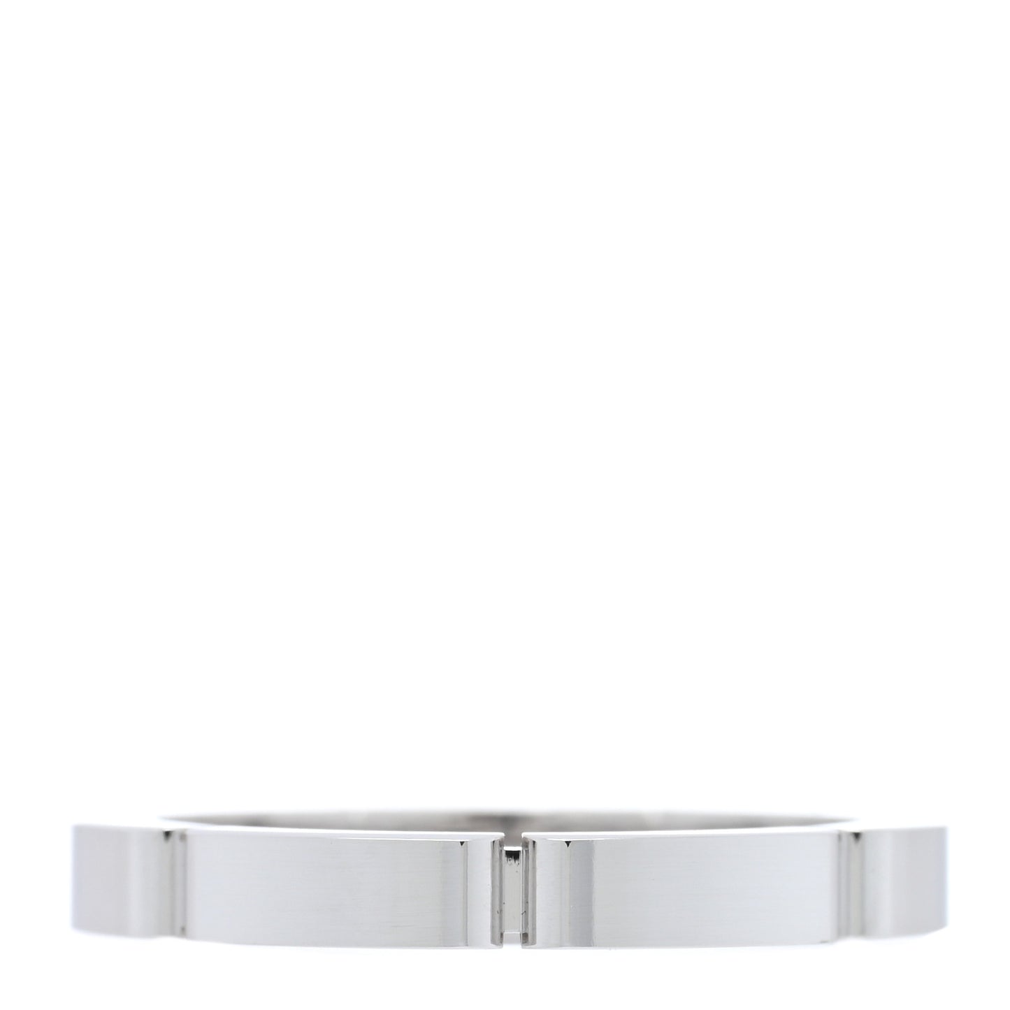 18K White Gold Maillon Panthere Wedding Band Ring 51 5.75