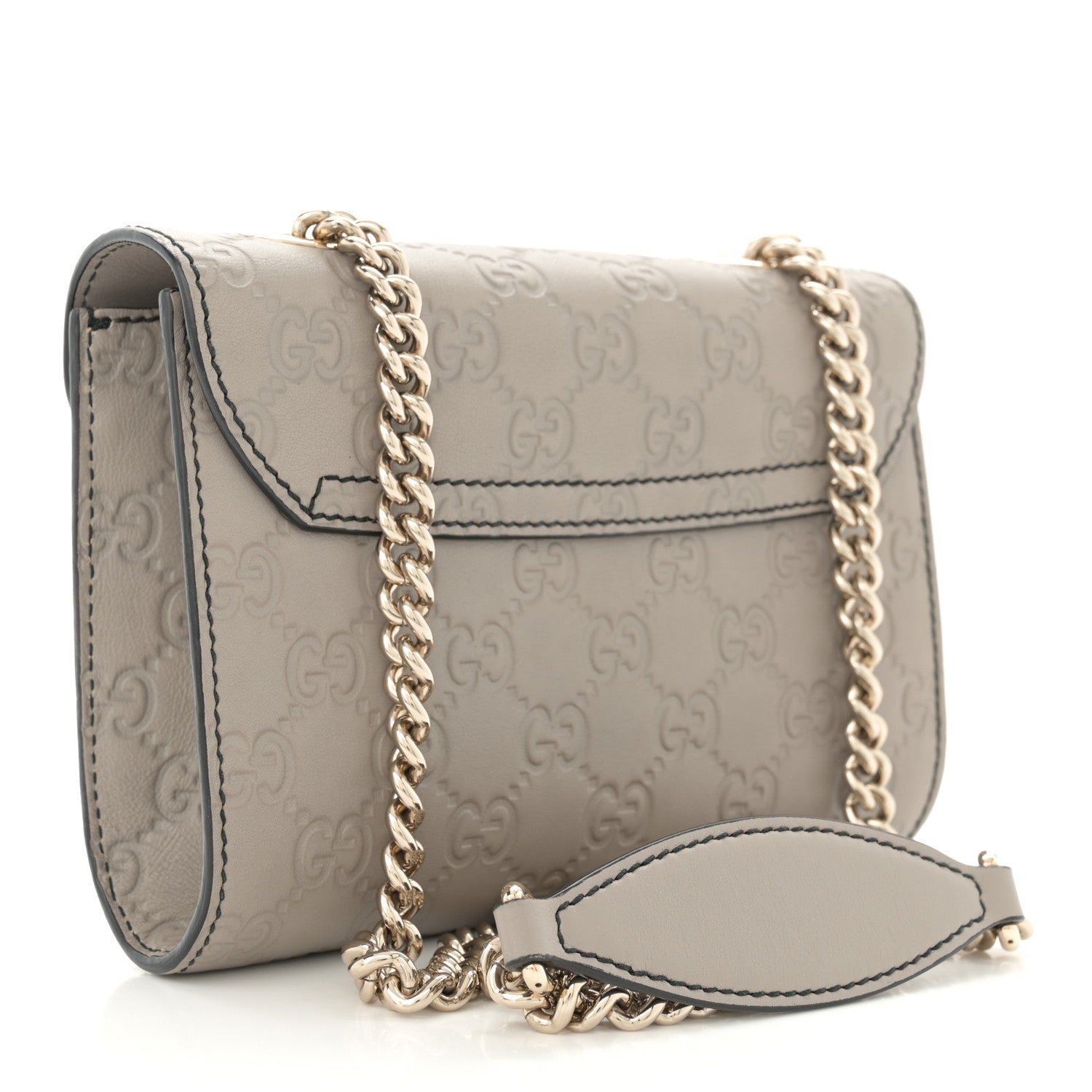 Gucci Guccissima Mini Emily Chain Shoulder Bag Storm Grey 3 of 11