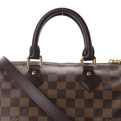 Louis Vuitton Damier Ebene Speedy Bandouliere 25 10 of 11