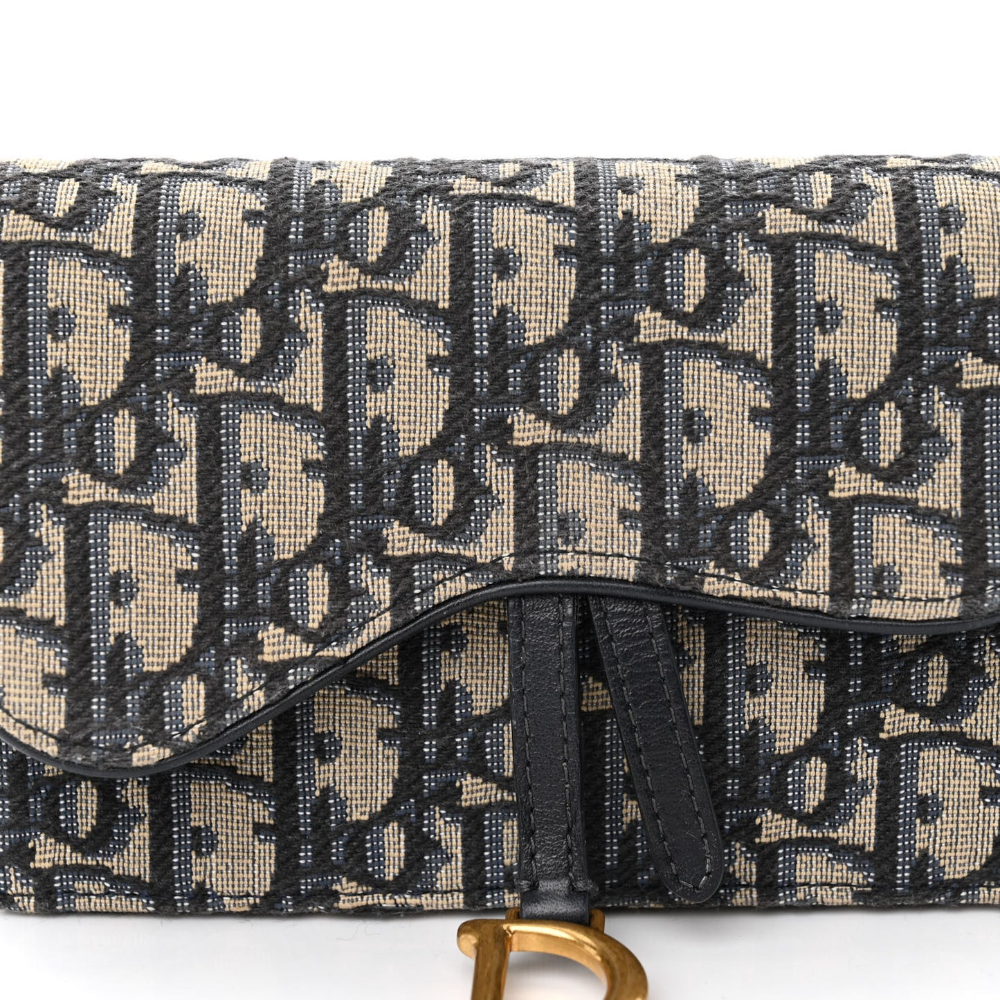 Oblique Saddle Belt Bag Blue