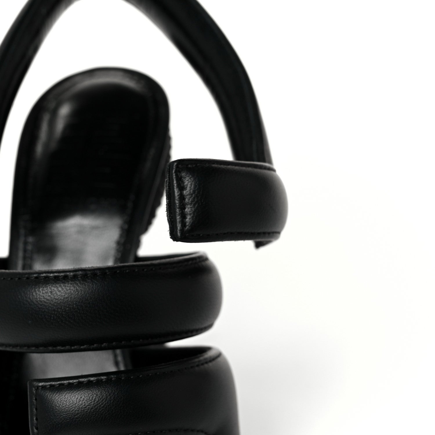 Givenchy Lambskin 4G Logo Horn Sandals 36 Black 17 of 20