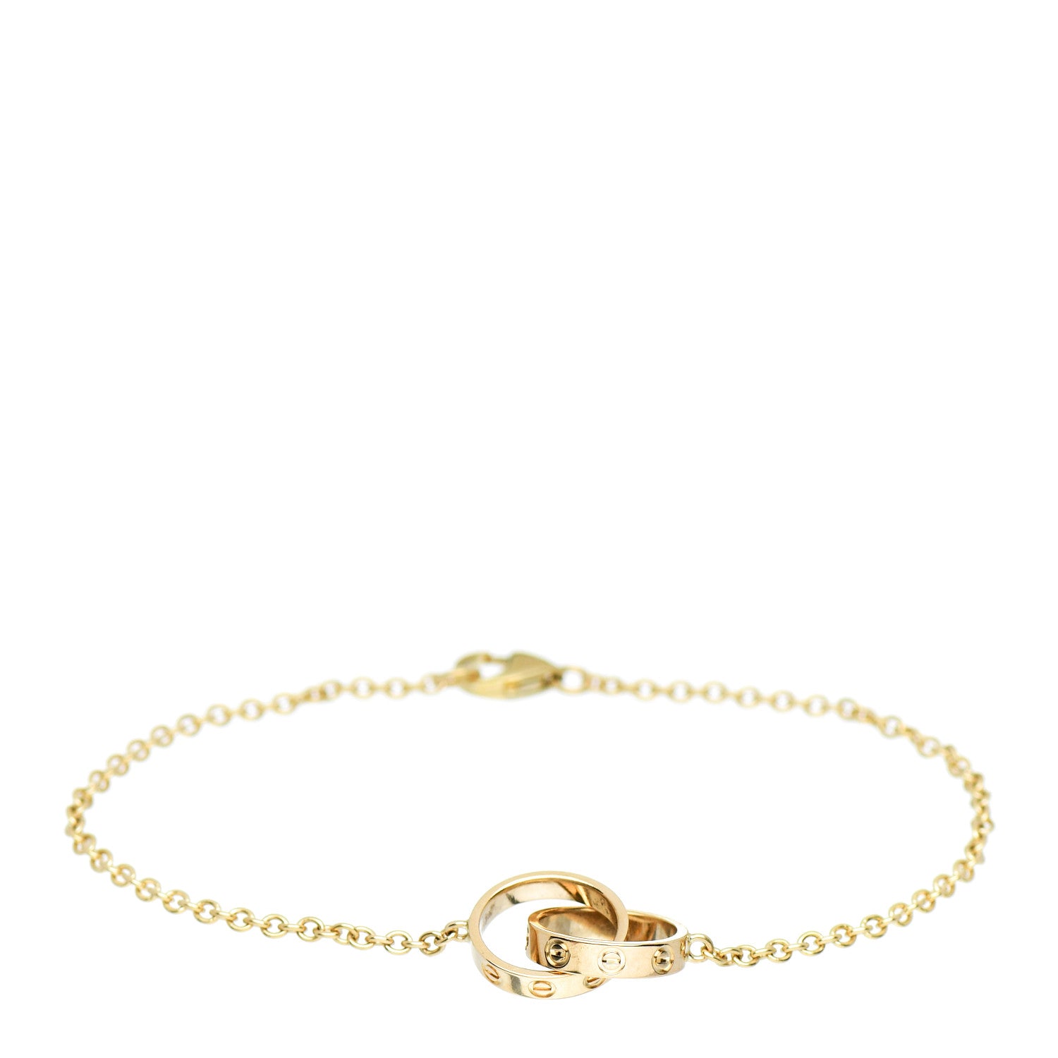 Cartier 18K Yellow Gold Interlocking LOVE Bracelet 1 of 4