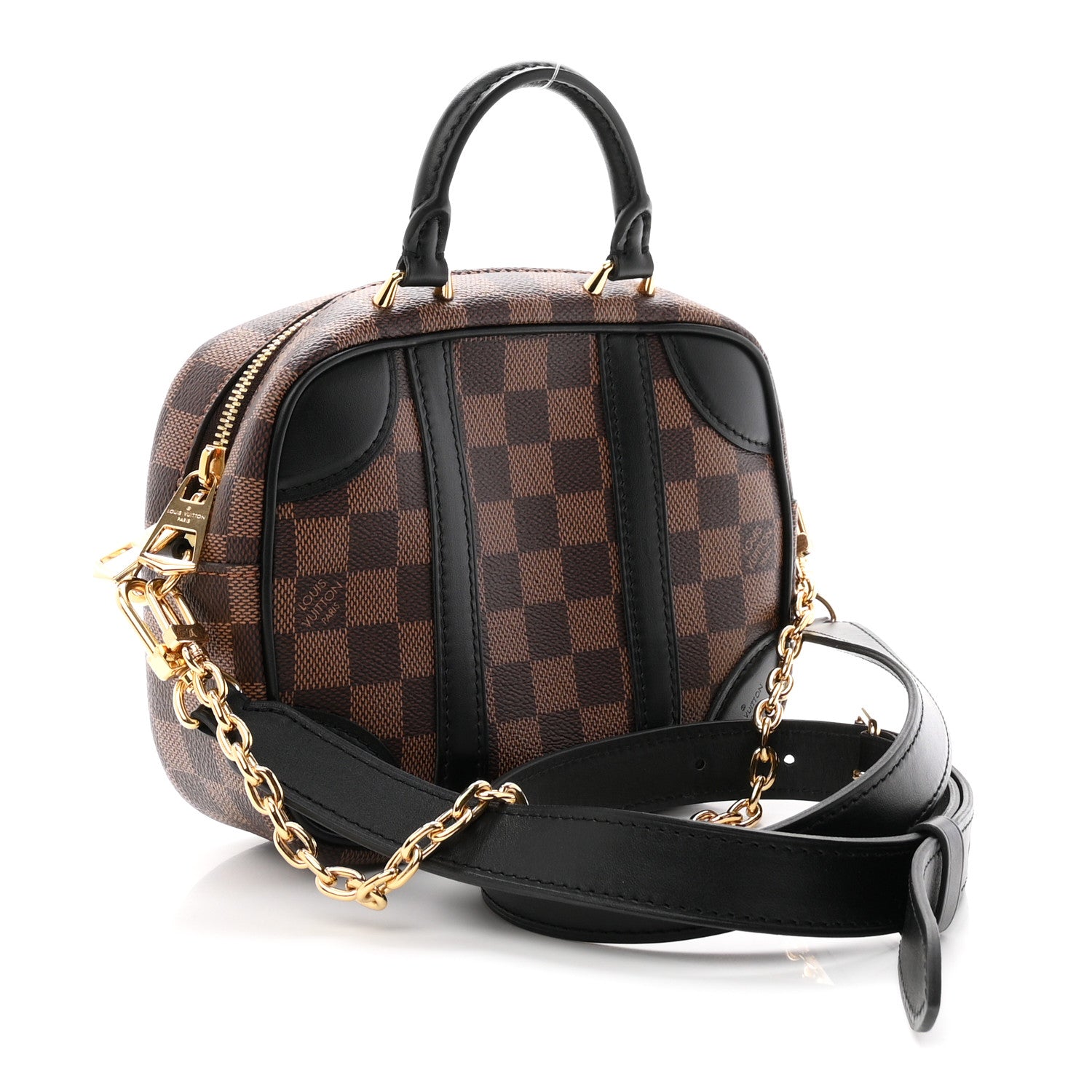 Louis Vuitton Damier Ebene Valisette Souple BB Black 3 of 10