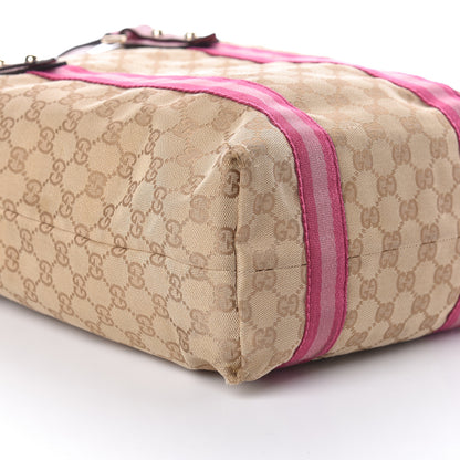 Gucci GG Monogram Jolicoeur Vertical Shopping Tote Pink 9 of 10