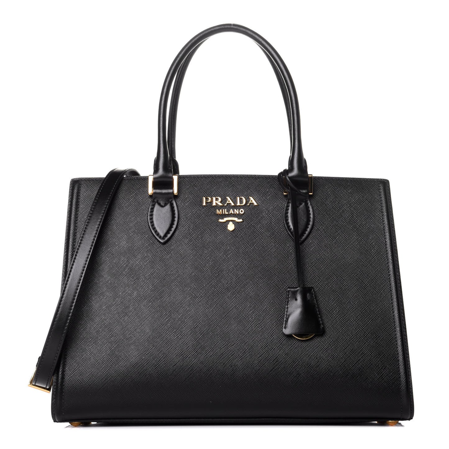 Saffiano Soft Calfskin Tote Black