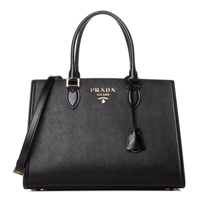 Prada Saffiano Soft Calfskin Tote Black 1 of 8