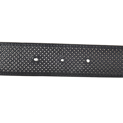 Hermes Epsom Perforated 32mm Belt Strap 80 Black Gold 5 of 10