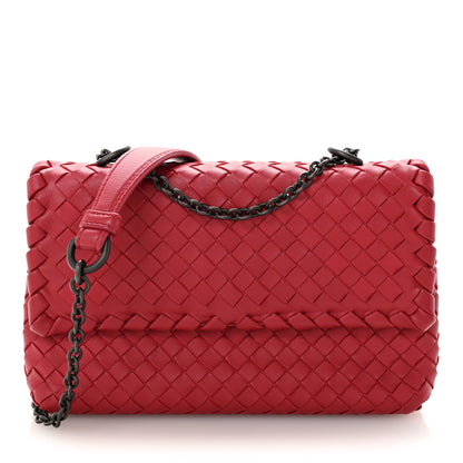 Bottega Veneta Nappa Intrecciato Small Olimpia Shoulder Bag Cassis 1 of 12
