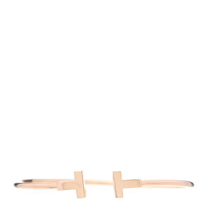 Tiffany 18K Rose Gold T Wire Bracelet 1 of 5