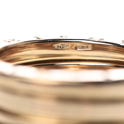 Bulgari 18K Yellow Gold B.Zero1 Three-Band Ring 55 7.25 5 of 5