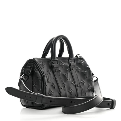 Louis Vuitton Monogram Seal Keepall XS Black 3 of 10
