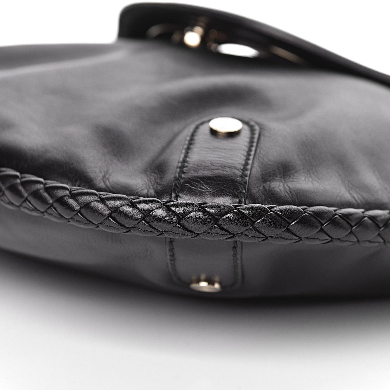 Gucci Calfskin Medium Britt Tassel Shoulder Bag Black 10 of 11