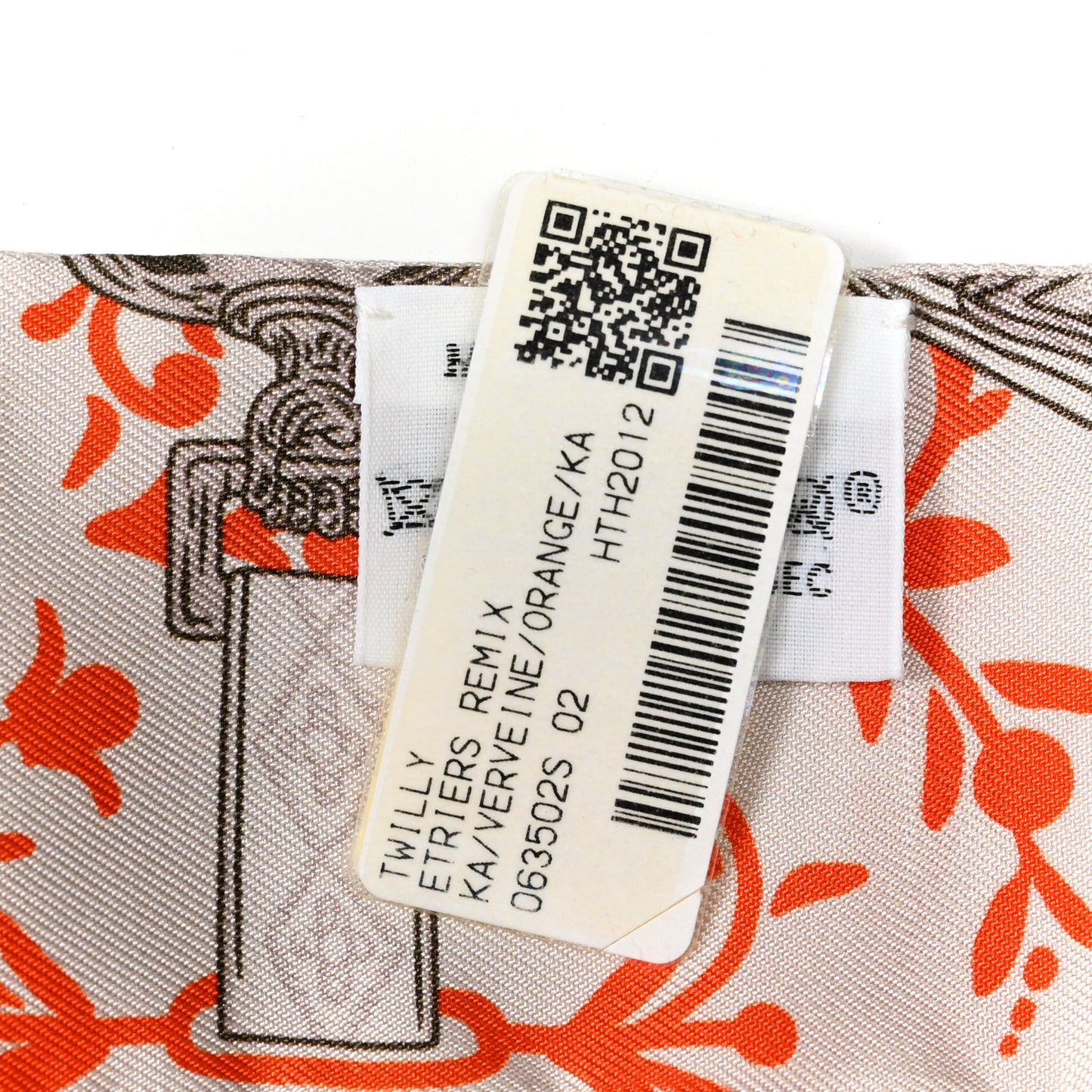 Silk Etriers Remix Twilly Verveine Orange Kaki