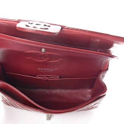 Chanel Patent Calfskin Quilted Medium Double Flap Red 5 of 14
