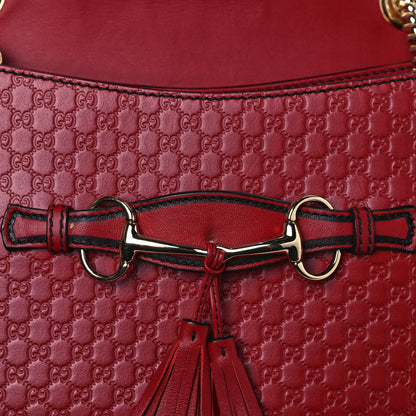 Gucci Microguccissima Medium Emily Chain Shoulder Bag Red 14 of 16