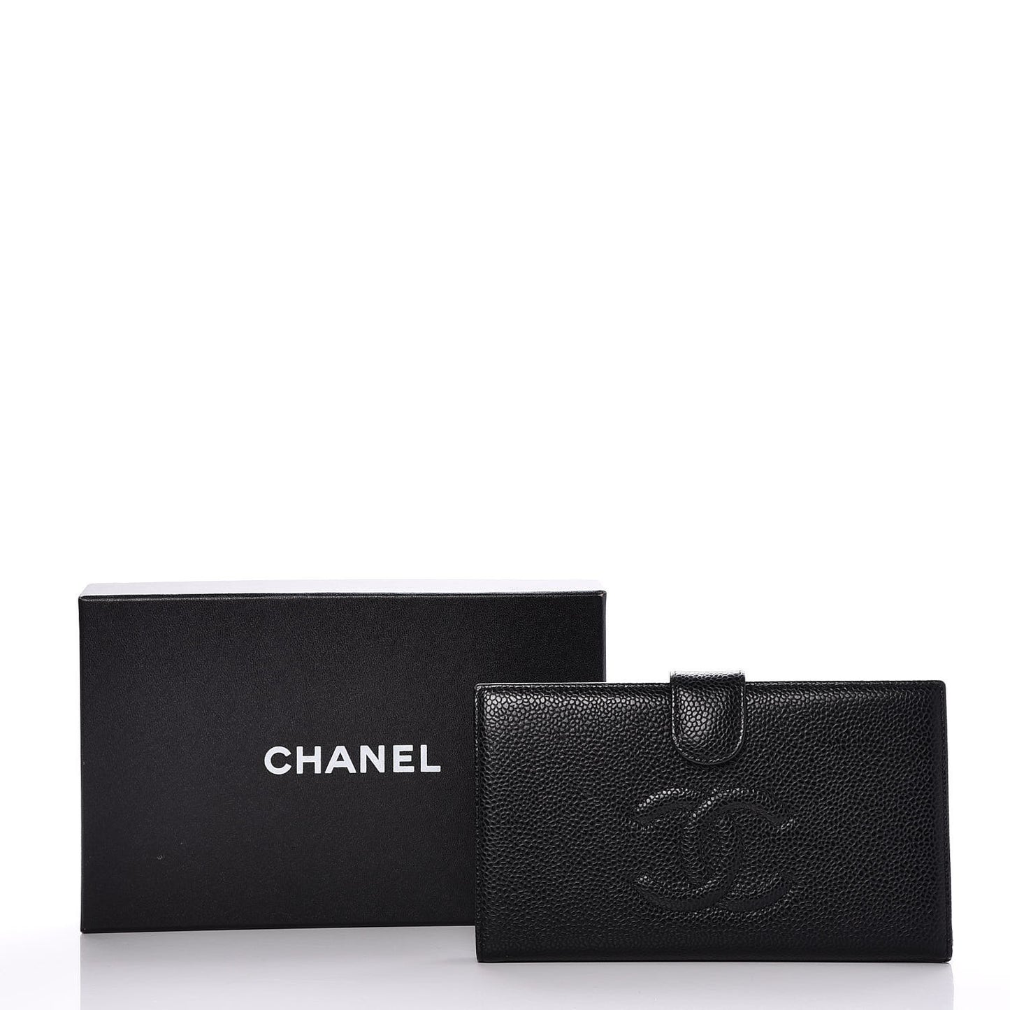 Caviar Timeless CC French Wallet Black