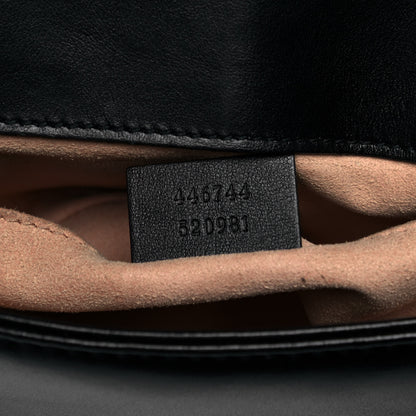 Gucci Calfskin Matelasse Mini GG Marmont Shoulder Bag Black 8 of 8