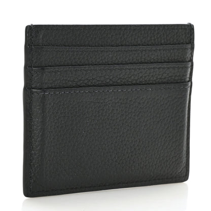 Christian Dior HOMME Grained Calfskin CD Icon Card Holder Black 3 of 9