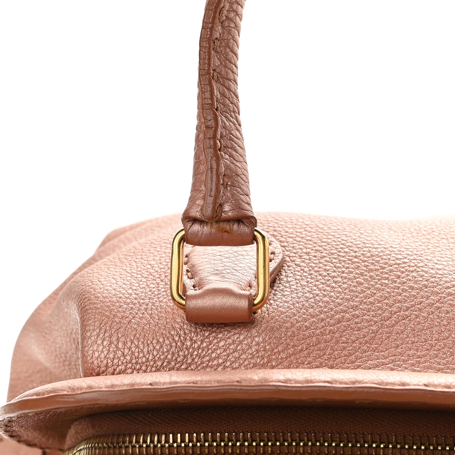 Fendi Cuoio Romano Selleria Adele 1328 Bag Bois de Rose 9 of 9